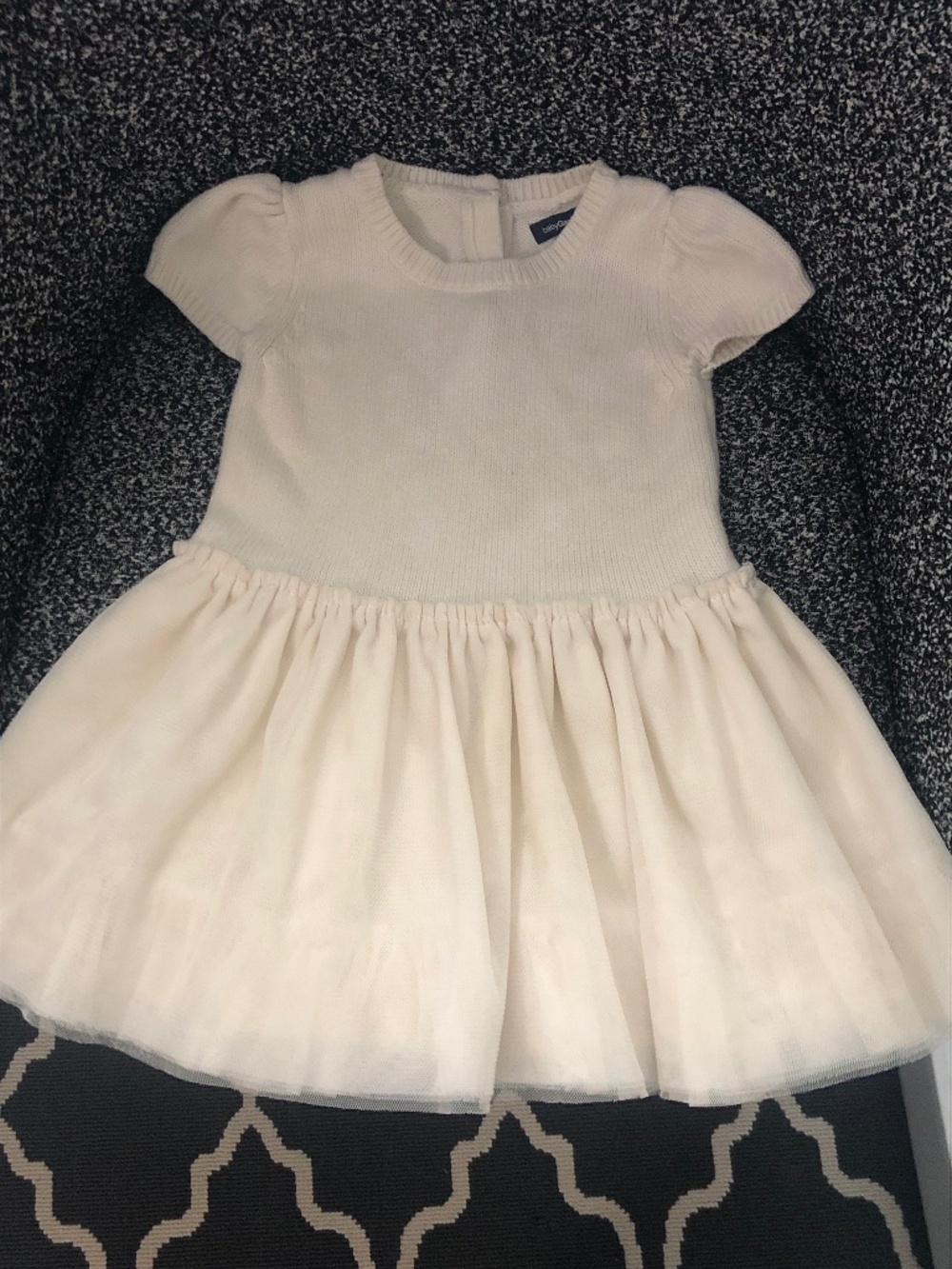 Baby Gap ivory dress 18-24 month tutu formal special occasion